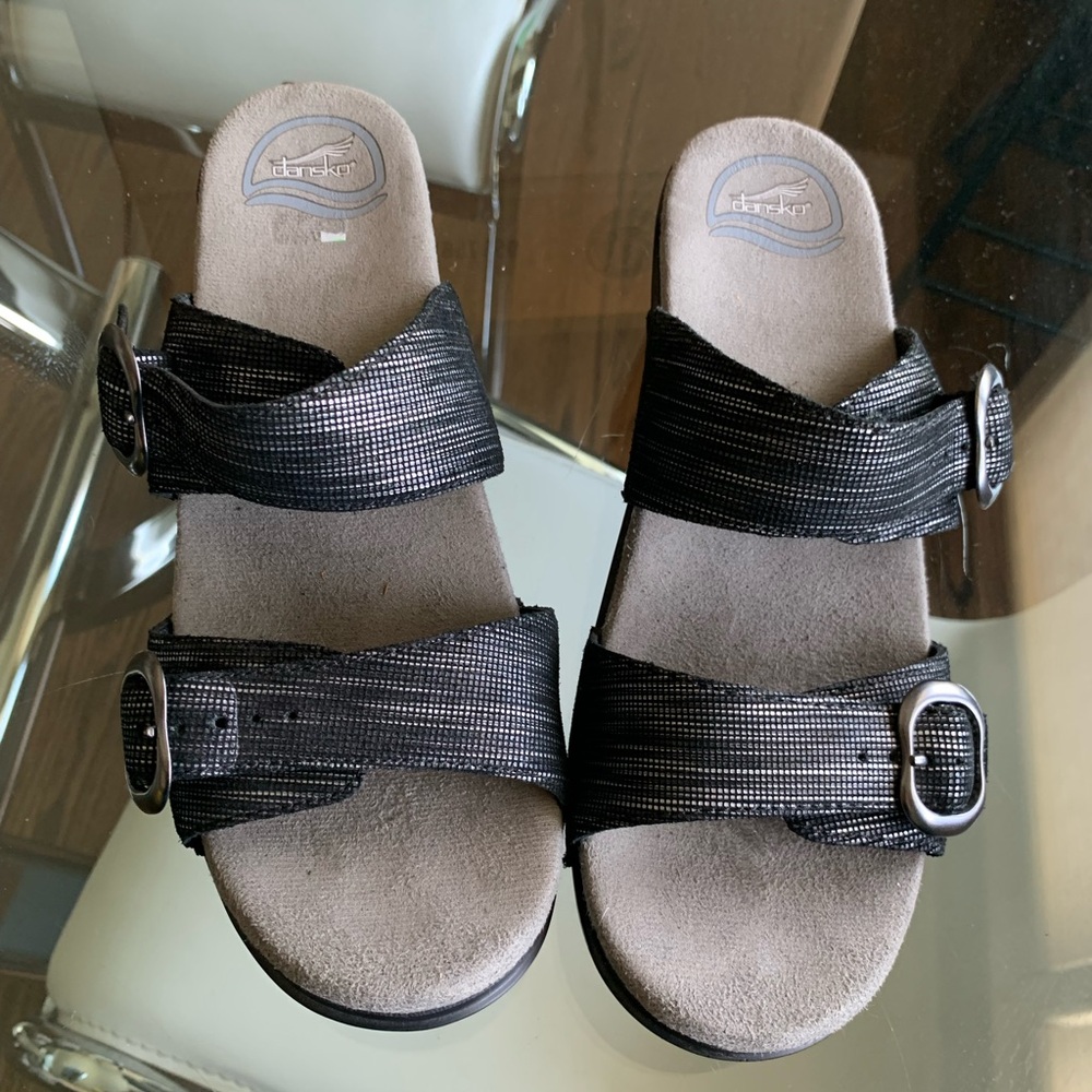 Dansko Black Sandals